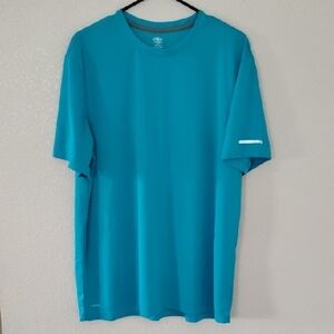 Athletic Works Teal and Gray Women's Jersey Top